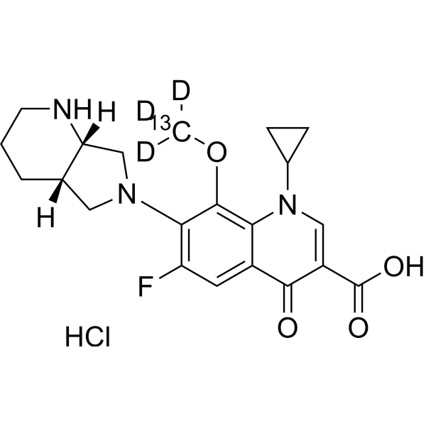 Moxifloxacin-13C,d3 hydrochloride (BAY 12-8039-13C,d3)
